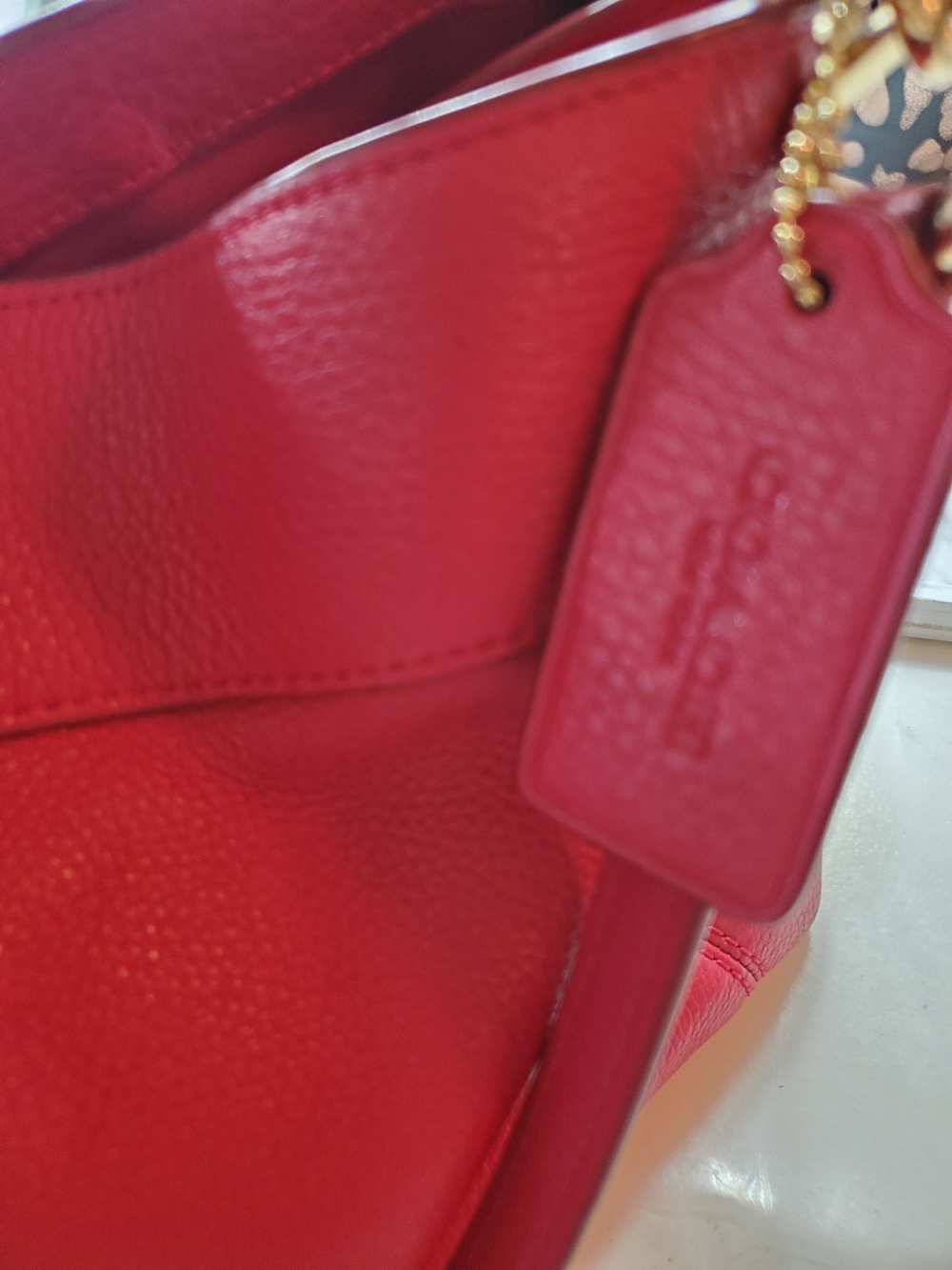 Coach Lexy Hot Pink Pebbled Leather Shoulder Tote REDUCED.. - Picture 15 of 16